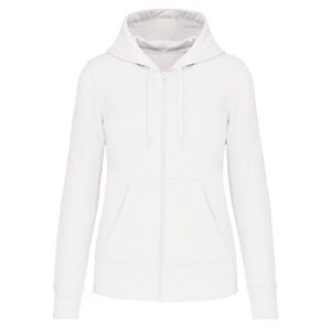 Kariban K4031 - Sweat-shirt écoresponsable zippé à capuche femme White