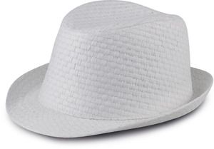 K-up KP612 - Chapeau de paille style Panama rétro White