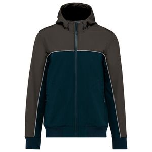 WK. Designed To Work WK450 - Veste softshell 3 couches bicolore BIONIC-FINISH® ECO unisexe Navy / Dark Grey