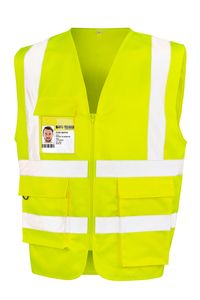 Result R477X - Gilet de sécurité zippé Fluorescent Yellow