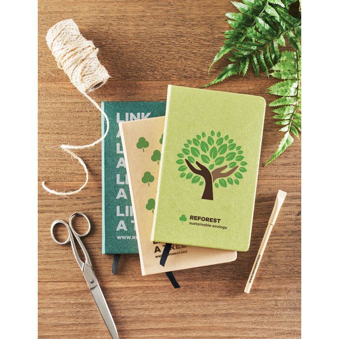 GiftRetail MO6689 - GROW Carnet A5 en papier recyclé