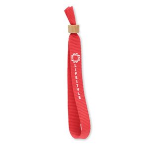 GiftRetail MO6706 - FIESTA Bracelet en polyester RPET Rouge