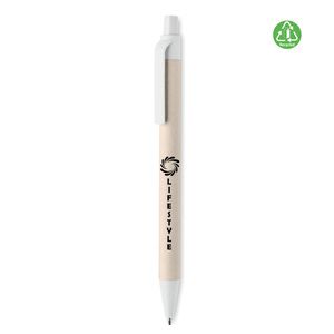 GiftRetail MO6822 - MITO PEN Stylo en carton de lait recyclé Blanc