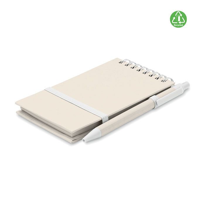 GiftRetail MO6837 - MITO SET Carnet en carton de lait recyclé