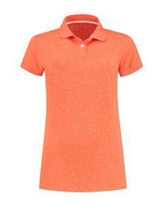 LEMON & SODA LEM3550 - Polo Heather Mix SS for her Orange Cendré