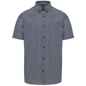 Kariban K535 - CHEMISE OXFORD MANCHES COURTES Oxford Shadow Navy