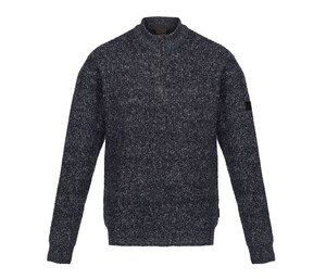 REGATTA RGF673 - Pull col zippé Navy Marl