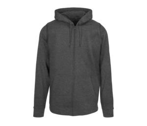 BUILD YOUR BRAND BYB008 - Sweat capuche zippé Charcoal