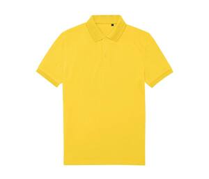 B&C BCU428 - Polo homme 65/35 en polyester recyclé Pop Yellow