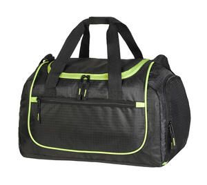 Shugon SH1578 - Piraeus Sports Holdall Black/Lime Green