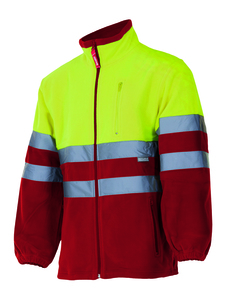 Velilla 183 - VESTE POLAIRE BICOLORE HV Red/Hi-Vis Yellow