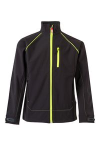 Velilla 206001 - SOFT SHELL BICOLORE BLACK/HI-VIS YELLOW