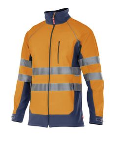 Velilla 306001 - SOFT SHELL BICOLORE HV MARINE BLUE/HI-VIS ORANGE