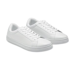 GiftRetail MO2045 - BLANCOS Baskets en PU Taille 45 Blanc