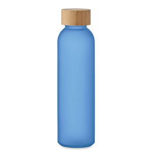 GiftRetail MO2105 - ABE Bouteille verre dépoli 500ml Transparent Blue