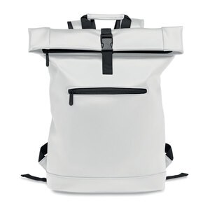 GiftRetail MO2230 - BAI ROLL Sac à dos enroulable en PU Blanc