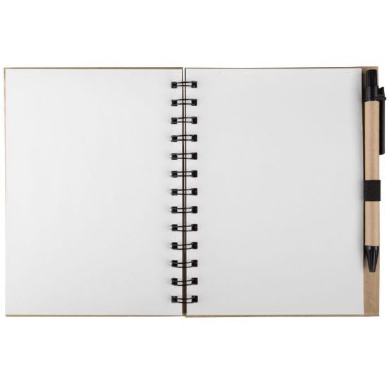 EgotierPro 37026 - Carnet A5 en carton avec stylo BOARD