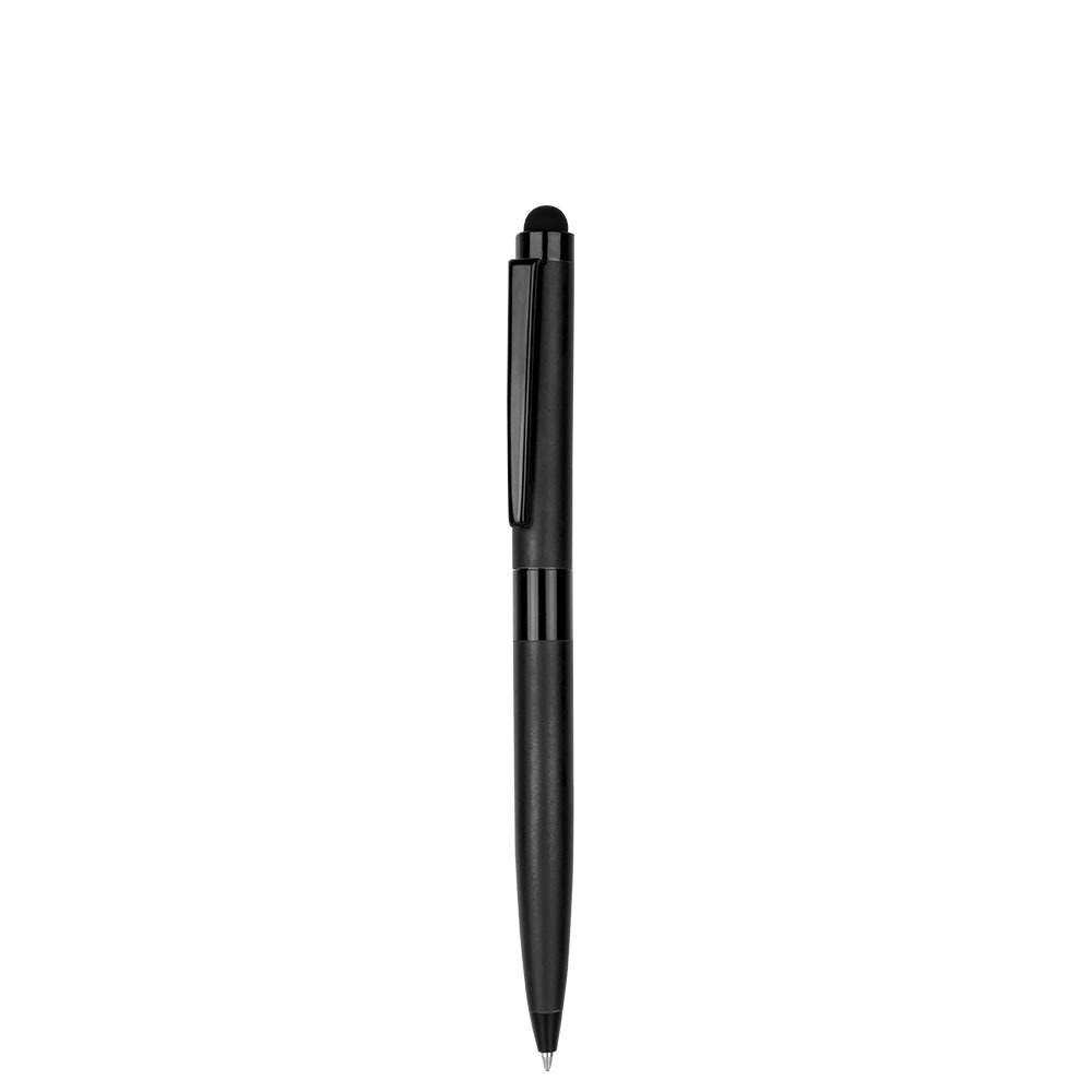 EgotierPro 38513 - Stylo-bille métallique noir avec pointeur FRAC