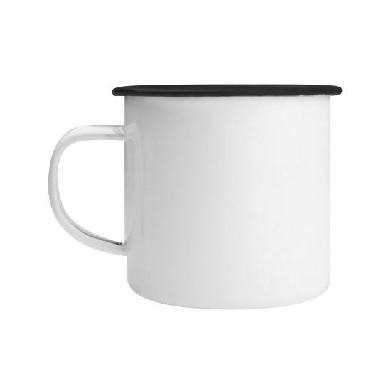 EgotierPro 39092 - Mug Vintage Métal Léger Résistant 350ml FIELD