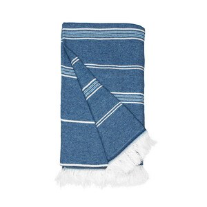 THE ONE TOWELLING OTRHA - Fouta en coton et polyester recyclé Navy Blue