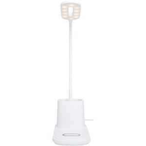 GiftRetail 124249 - Lampe de bureau Bright et organiseur avec chargeur à induction
