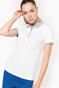 Kariban K259 - Polo piqué bicolore femme