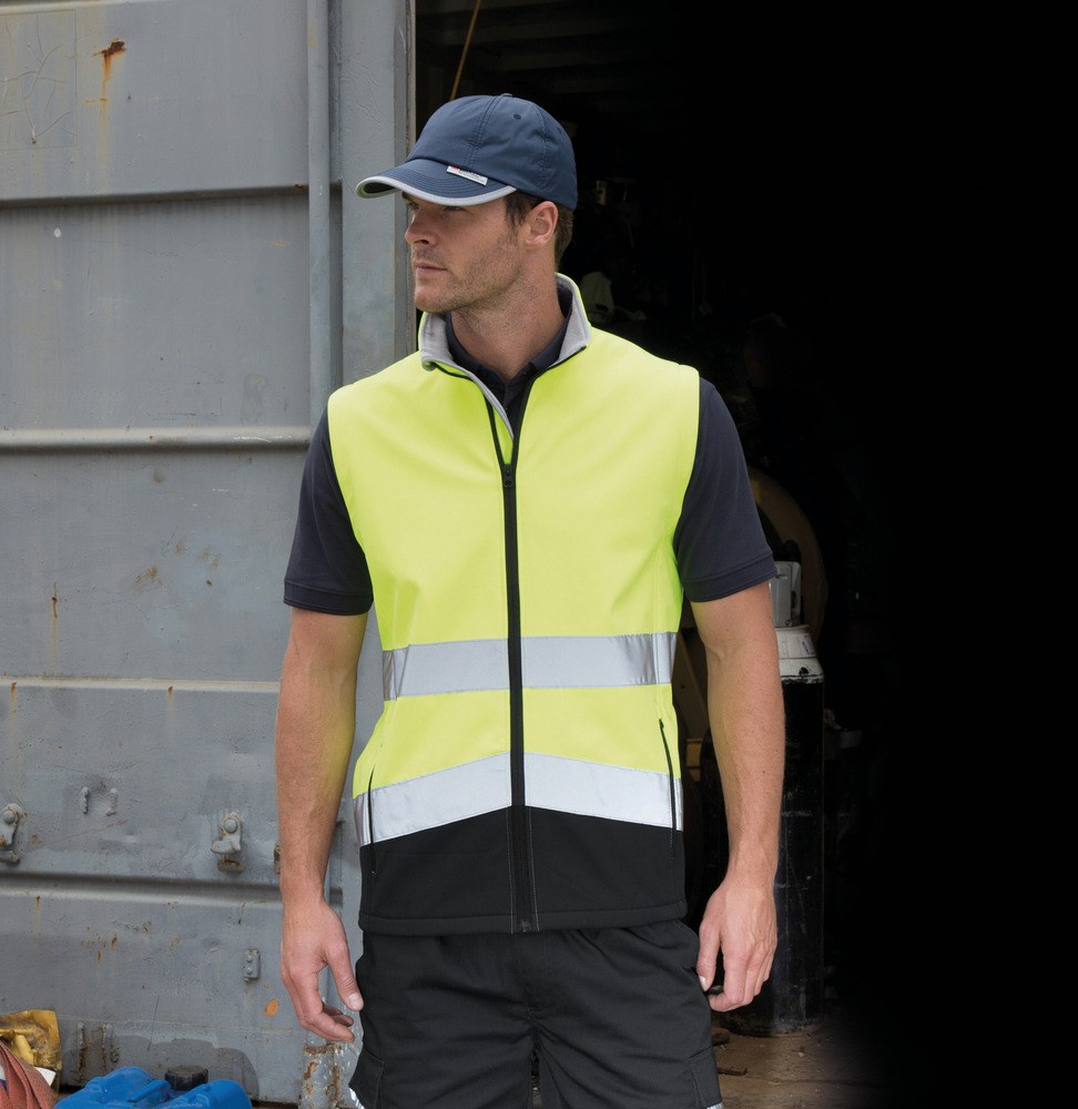 Result R451X - GILET SOFTSHELL HIGH VIZ