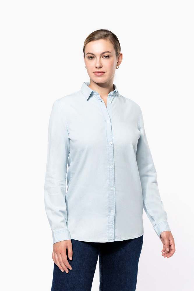 Kariban KNS501 - Chemise écoresponsable délavée en coton twill femme