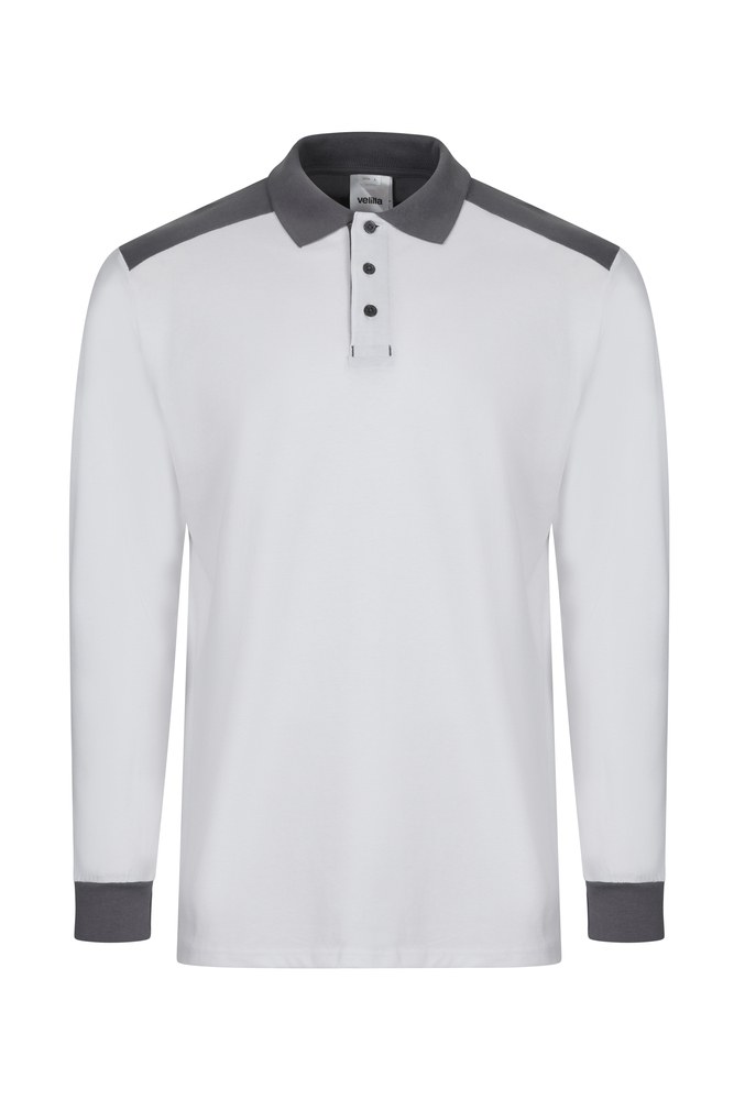 Velilla 105529S - BICOLOR LONG SLEEVE STRETCH POLO