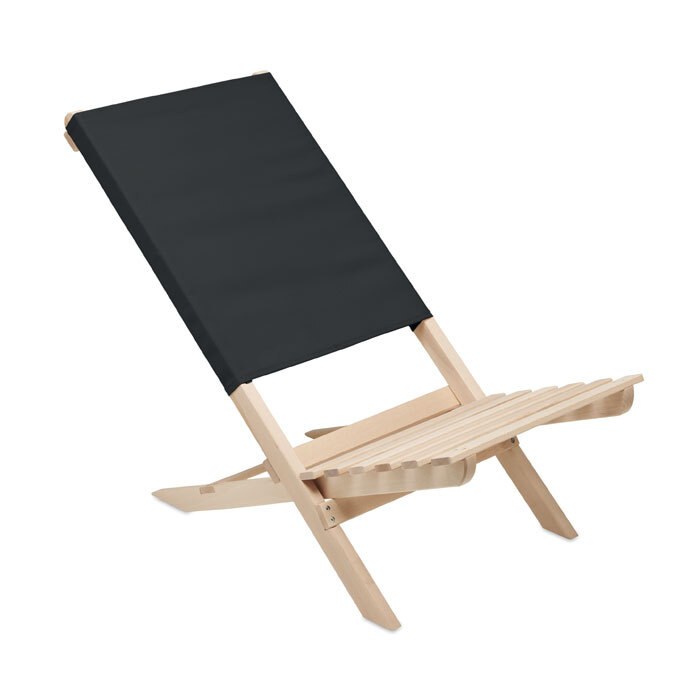 GiftRetail MO6996 - MARINERO Chaise de plage pliable en bois