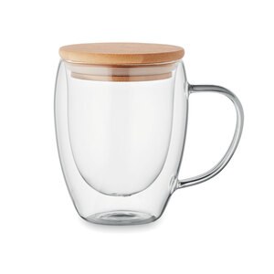 GiftRetail MO2198 - TIRAL Mug en verre double paroi 300ml