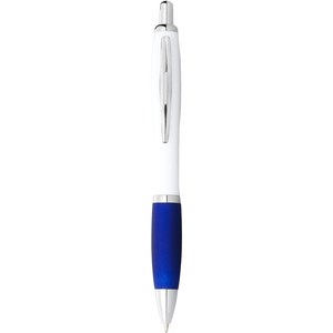 GiftRetail 106900 - Stylo bille avec corps blanc et grip coloré Nash