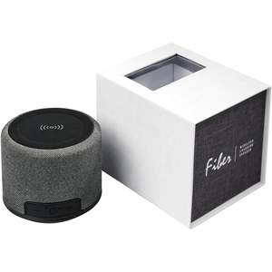 GiftRetail 124111 - Haut-parleur Bluetooth® à charge sans fil de 3 W Fiber