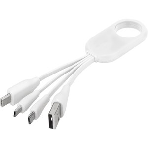 GiftRetail 134214 - Câble USB multi ports type C 4 en 1 Troup