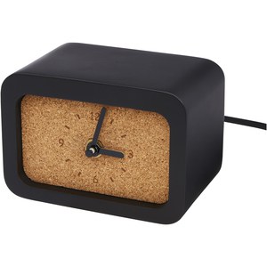 GiftRetail 124307 - Horloge de bureau Momento en calcaire à chargement sans fil